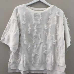 Lou & Grey Fringe Sweater